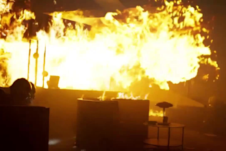 do realistic fire explosion vfx smoke fire compositing destruction fire vfx cgi