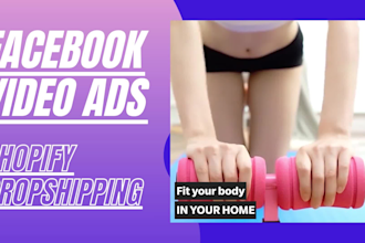 create shopify facebook video ads for dropshipping products