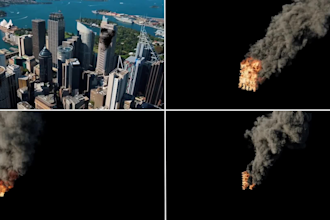 do visual effect, vfx compositing, fire, blood, explosion, rain, cgi integration