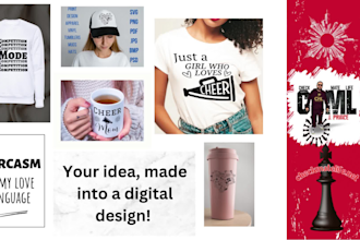 create custom graphic designs for your exclusive use