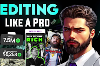 edit sports, travel, podcast, instagram, youtube and all type of video editing