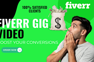 create professional gig videos to boost your fiverr conversions