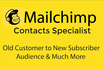 convert your old customers or contacts to mailchimp subscribers