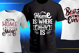 make unique and trendy minimalist t shirt design 1st service