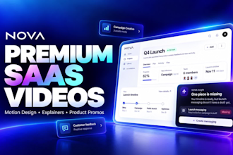 create a premium saas product demo or explainer video