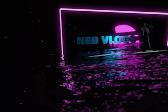 create a custom youtube intro animation