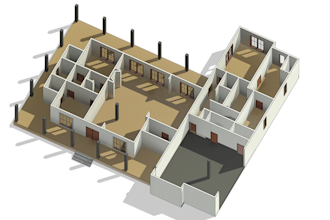 design or redraw 2d 3d house floor plan landscape with revit and autocad