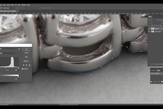 do jewelry clipping path, layer mask and background removal in photoshop