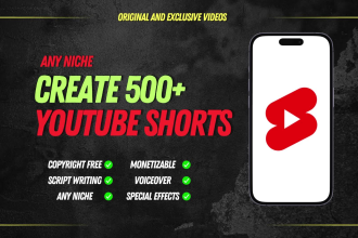 create 150 copyright free trending and viral youtube shorts, reels