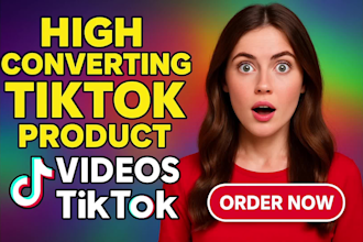 create high converting tiktok product video for you