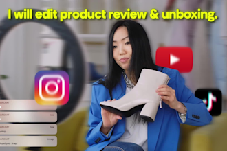 edit your unboxing, product review videos