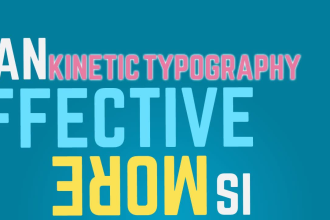 create an uplifting sales video using kinetic typography