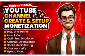 professionally create and setup optimize youtube channel ranking