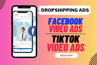 create dropshipping video ads and tiktok ads