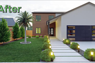 do modern frontyard design