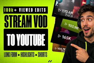 edit your twitch vods or videos into funny and energetic videos