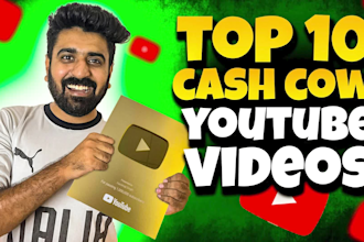 create top 10 video, faceless videos and cash cow youtube automation channel