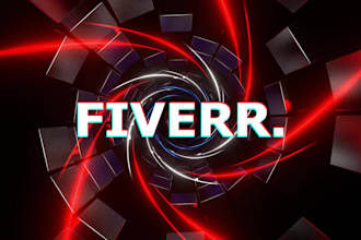 create seamless vj loop, dj visuals and glitch logo effect within 12 hours
