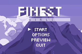make you an aesthetic and cute pixel game inspired intro