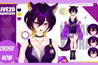design live2d vtuber model nsfw vtuber rigging anime vtuber for vtube studio