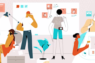 create 2d motion graphics cartoon video