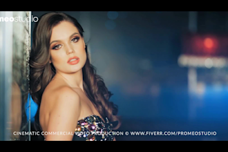 create a beauty care cinematic video ad