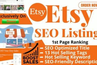 optimized etsy SEO listings, etsy product description, and etsy product listings