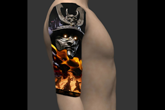 create a tattoo design professionally based on your idea