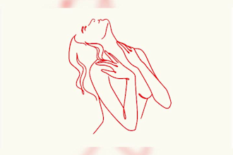 do signature font, minimalist or feminine one line art canva logo design