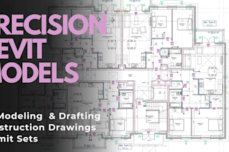 drafting architectural, construction drawing in autocad and revit be draftsman