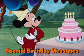 record mickey mouse voice mails, birthday messages, and more