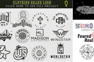 create clothing brand logo design