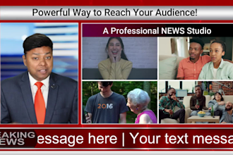 be your spokesperson in a breaking news video