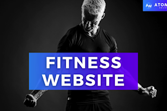 build modern fitness website, personal trainer, sports, gym website