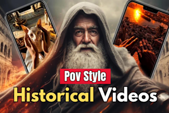 create viral faceless pov ai history youtube shorts videos and insagram reels
