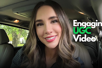 create a natural ugc selfie style video