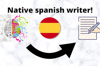write native spanish script for your video