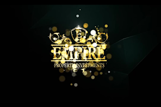 create 3 amazing professional golden logo intro animation