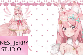 draw nsfw vtuber model, live2d vtuber rigging, vtuber commission for stream