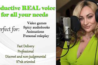 be your sexy, sultry nsfw and sfw voiceover actress