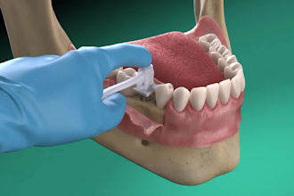 do 3d dental animation, 3d medical animation, 3d animation, 3d dental implant
