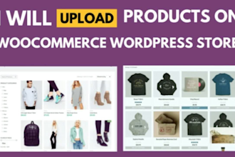 do upload products and woocommerce product listing