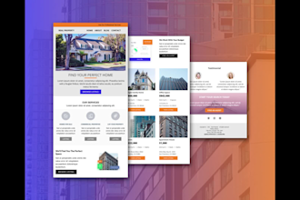 design responsive mailchimp email newsletter template