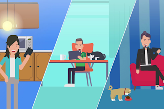 do stunning 2d animated explainer video or infographic video