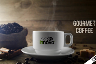 make 8 coffee video promotion with your logo