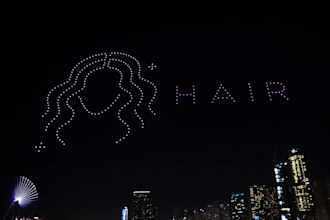 do 3d drone light show for brand product ads brand logo video event video vfx