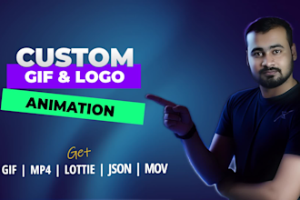 create animated gifs, text, logo animation