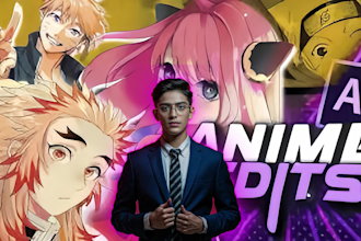 do epic anime edits for tiktok or youtube in 4k 60fps