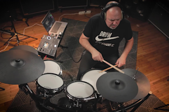 play and record professional midi drums for your song