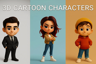 design stylized  3d cartoon character in blender